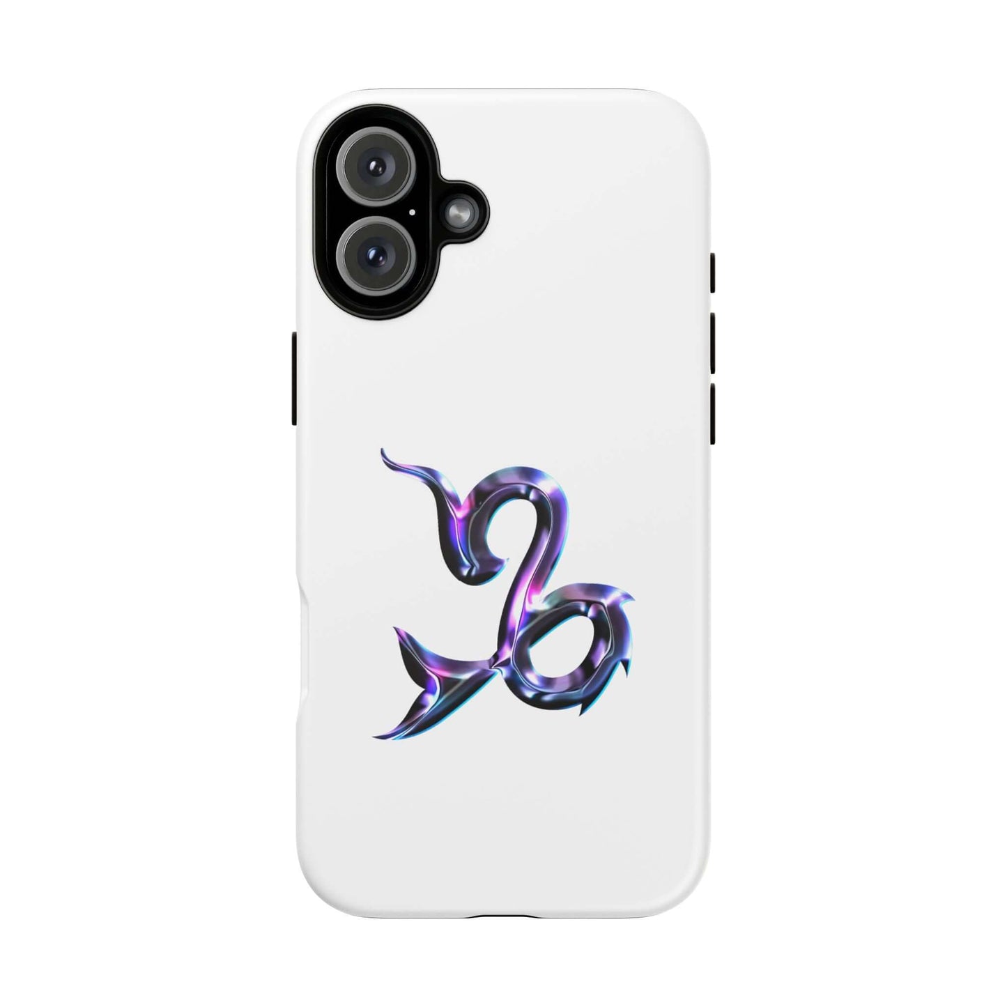 Vibrant Capricorn zodiac phone case design on a sleek white background, perfect for astrology lovers.
