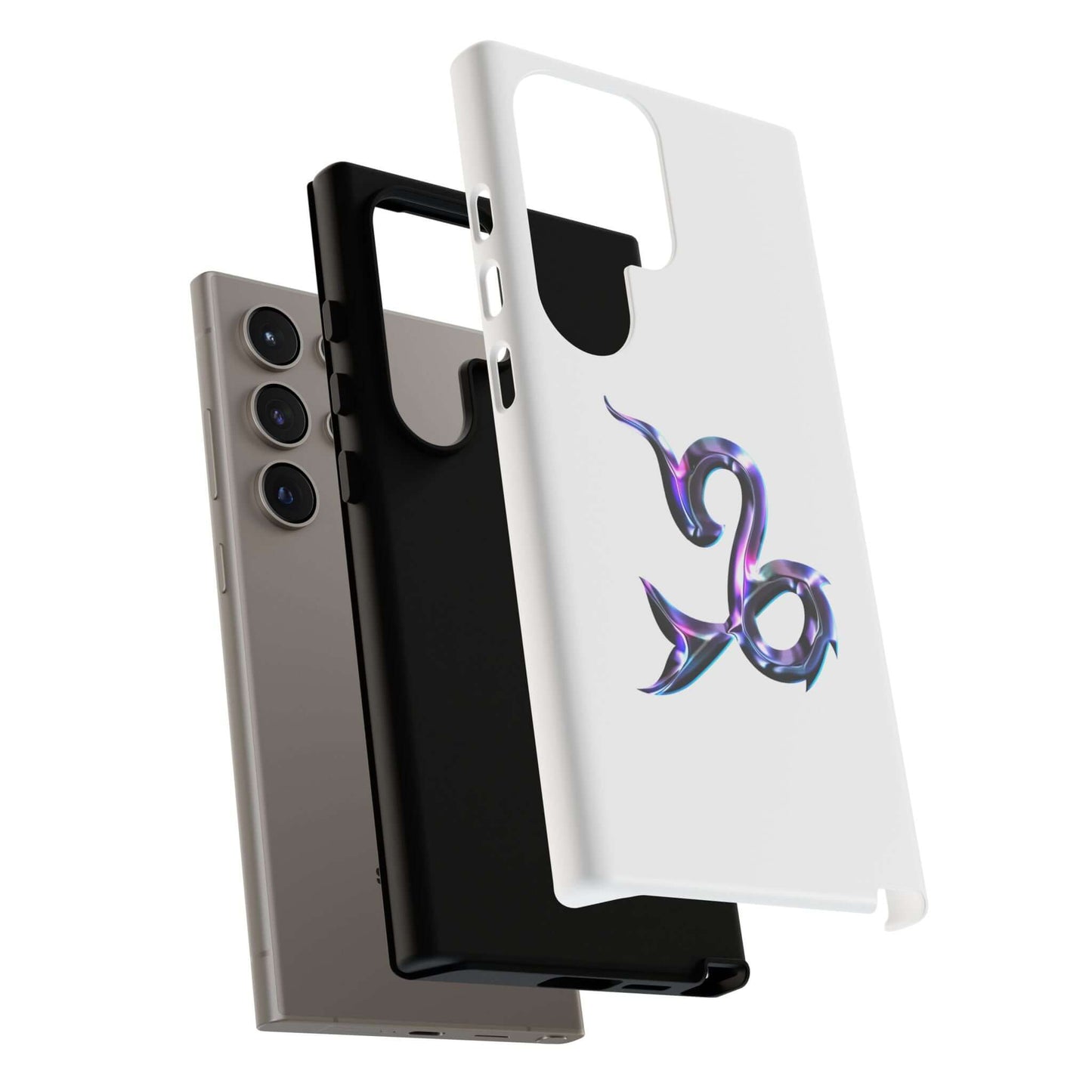 Personalized Zodiac phone cases in different colors featuring vibrant astrology designs for stylish protection.