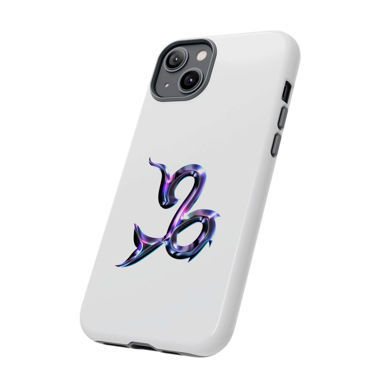 Personalized Zodiac phone case featuring vibrant Capricorn design on a white background for astrology lovers.