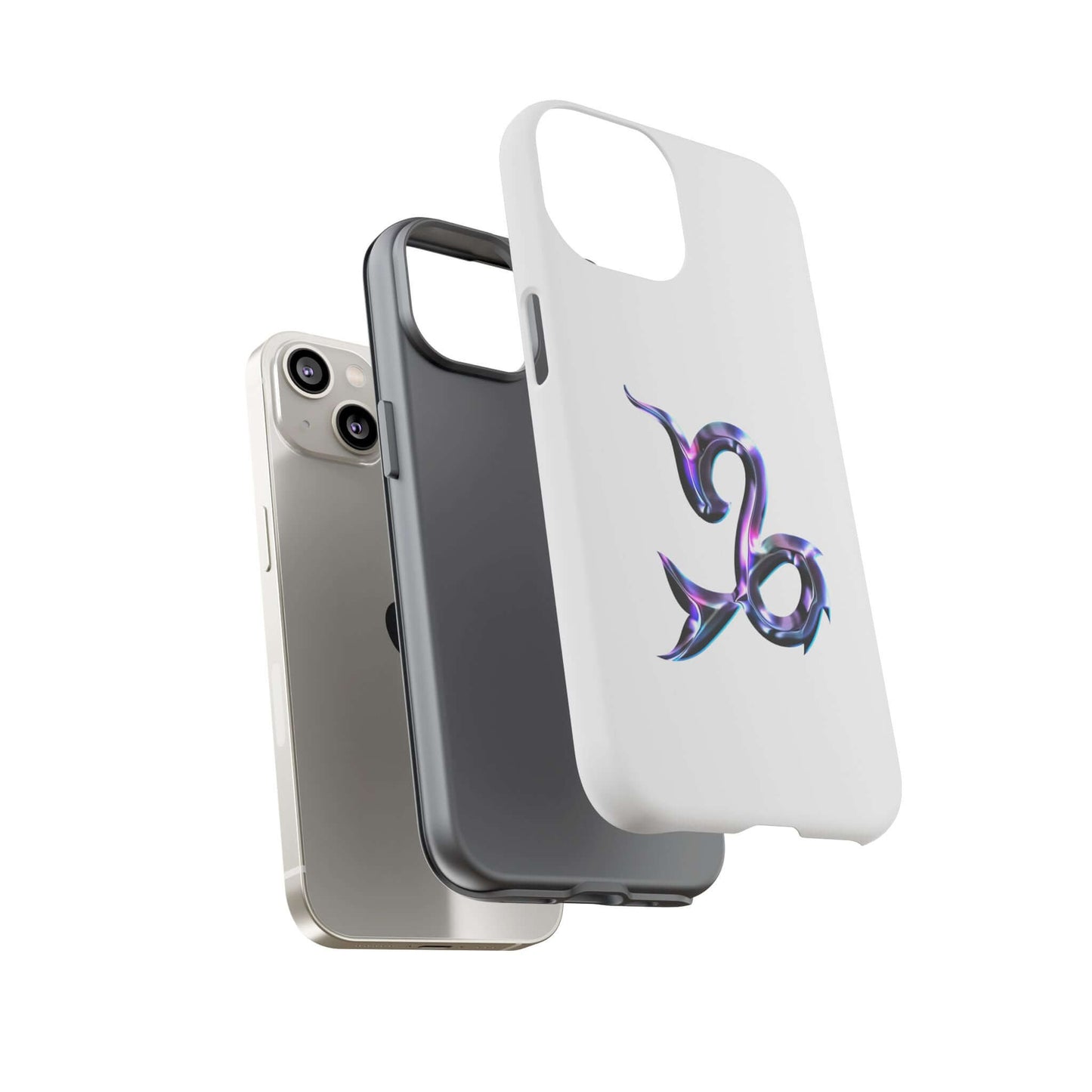 Personalized Zodiac phone case with vibrant design, showcasing a stylish Capricorn symbol against a sleek background.