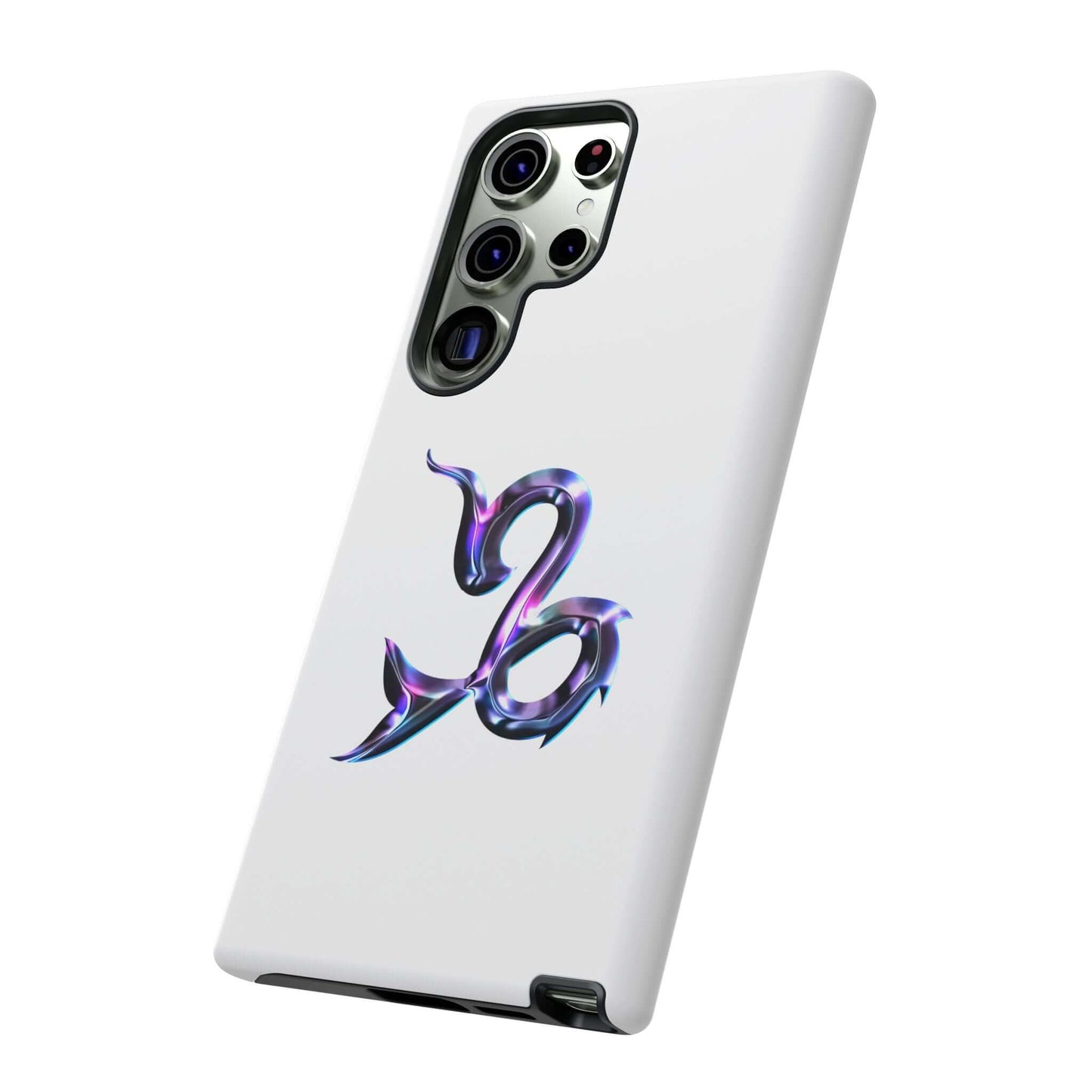 Personalized Zodiac phone case with vibrant Capricorn design, perfect for astrology lovers and unique accessories.