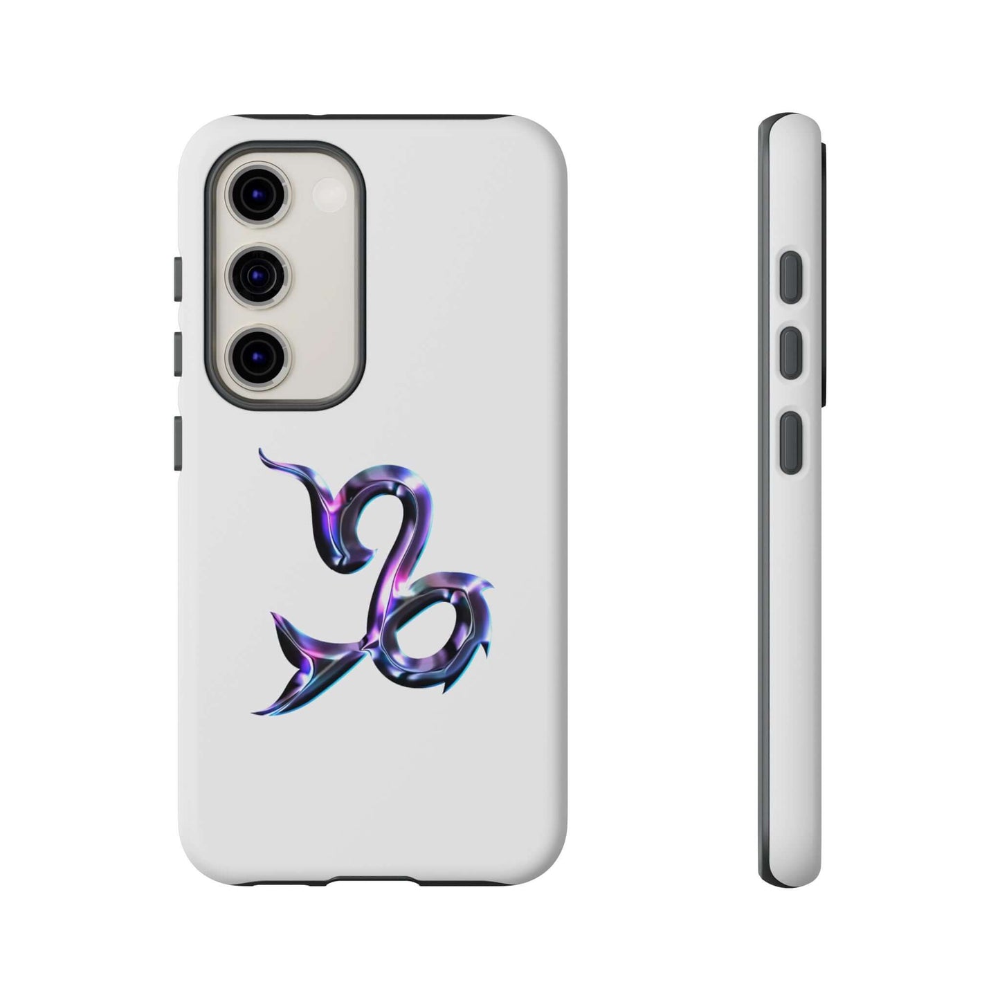 Personalized Zodiac phone case with vibrant Capricorn design, stylish protection for your device.