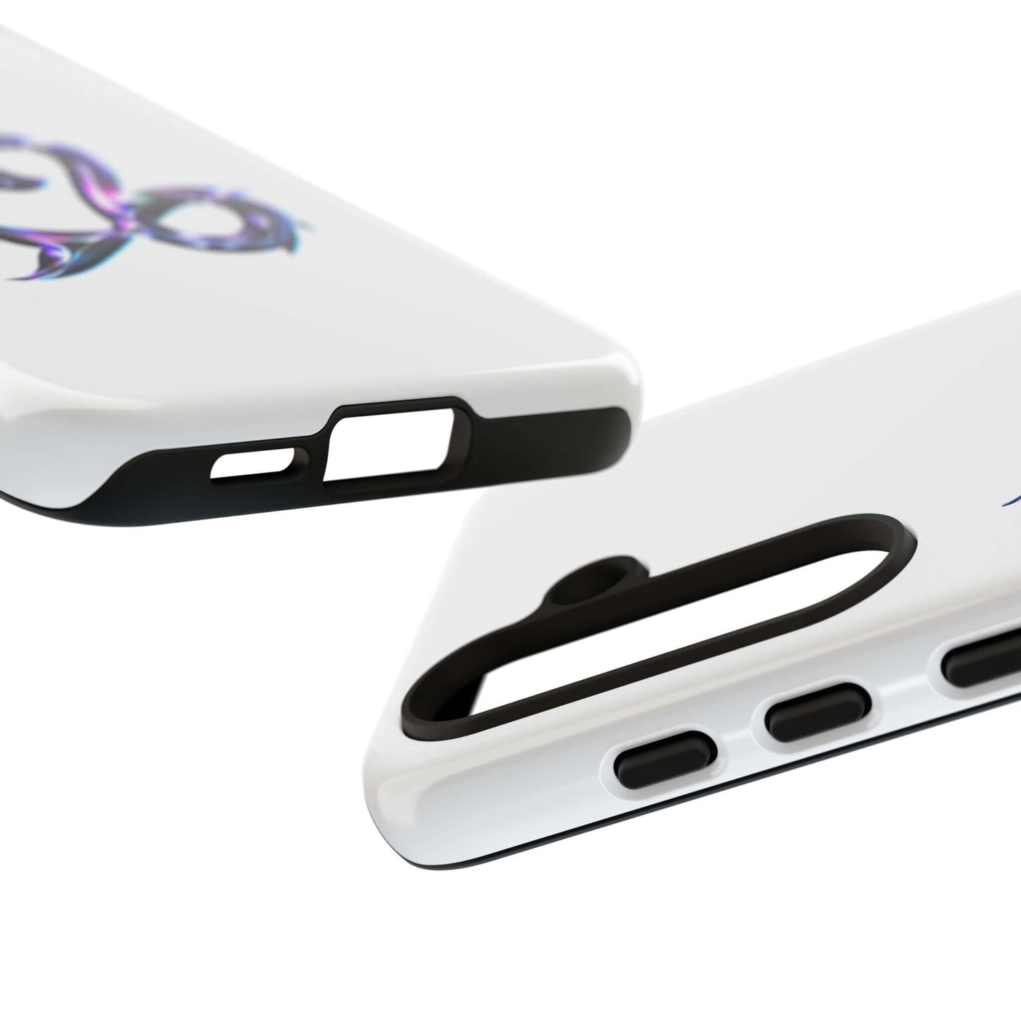 Close-up of a personalized Zodiac phone case showcasing vibrant design and durable quality.
