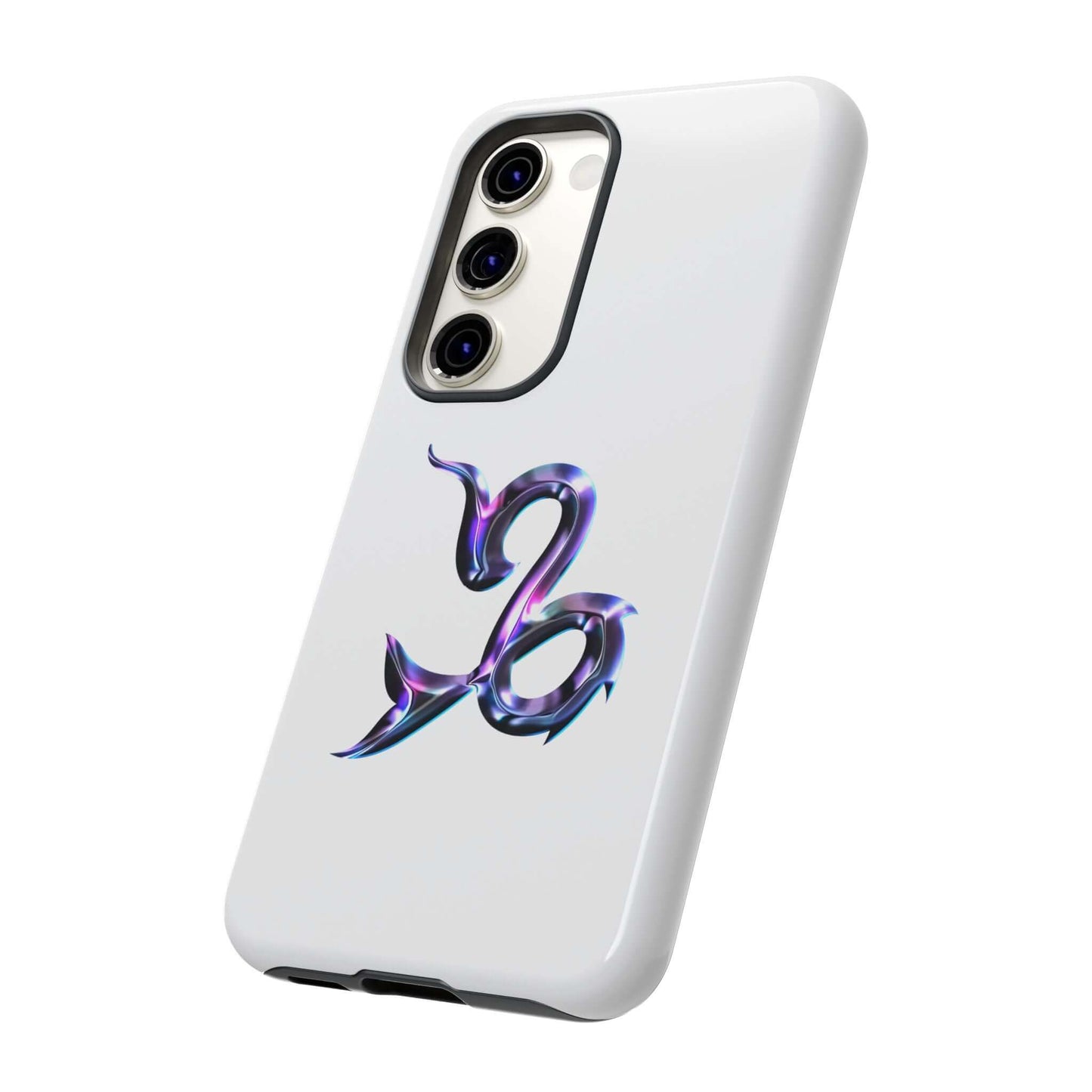 Stylish personalized Capricorn Zodiac phone case with vibrant multi-color design, perfect for astrology lovers.
