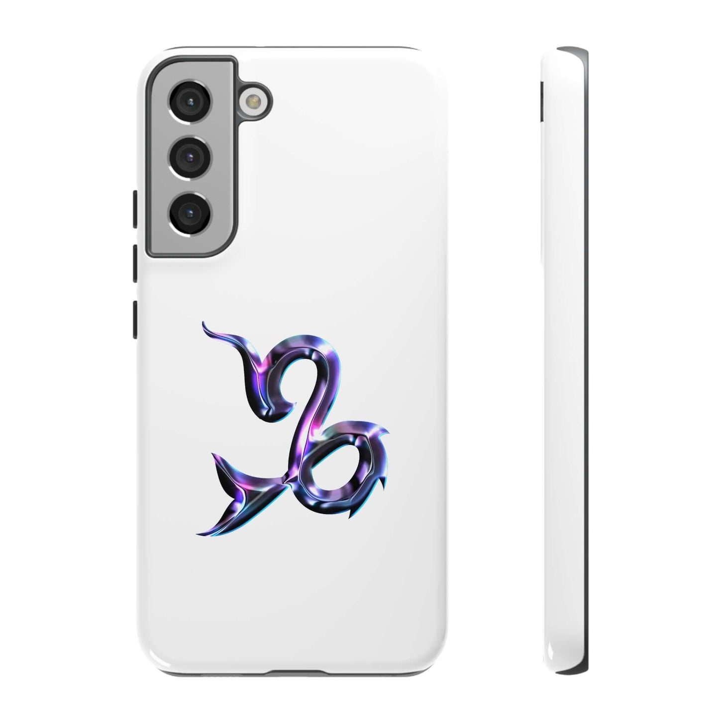 Stylish Capricorn Zodiac phone case featuring a vibrant 3D wrap design for personalized cosmic flair.