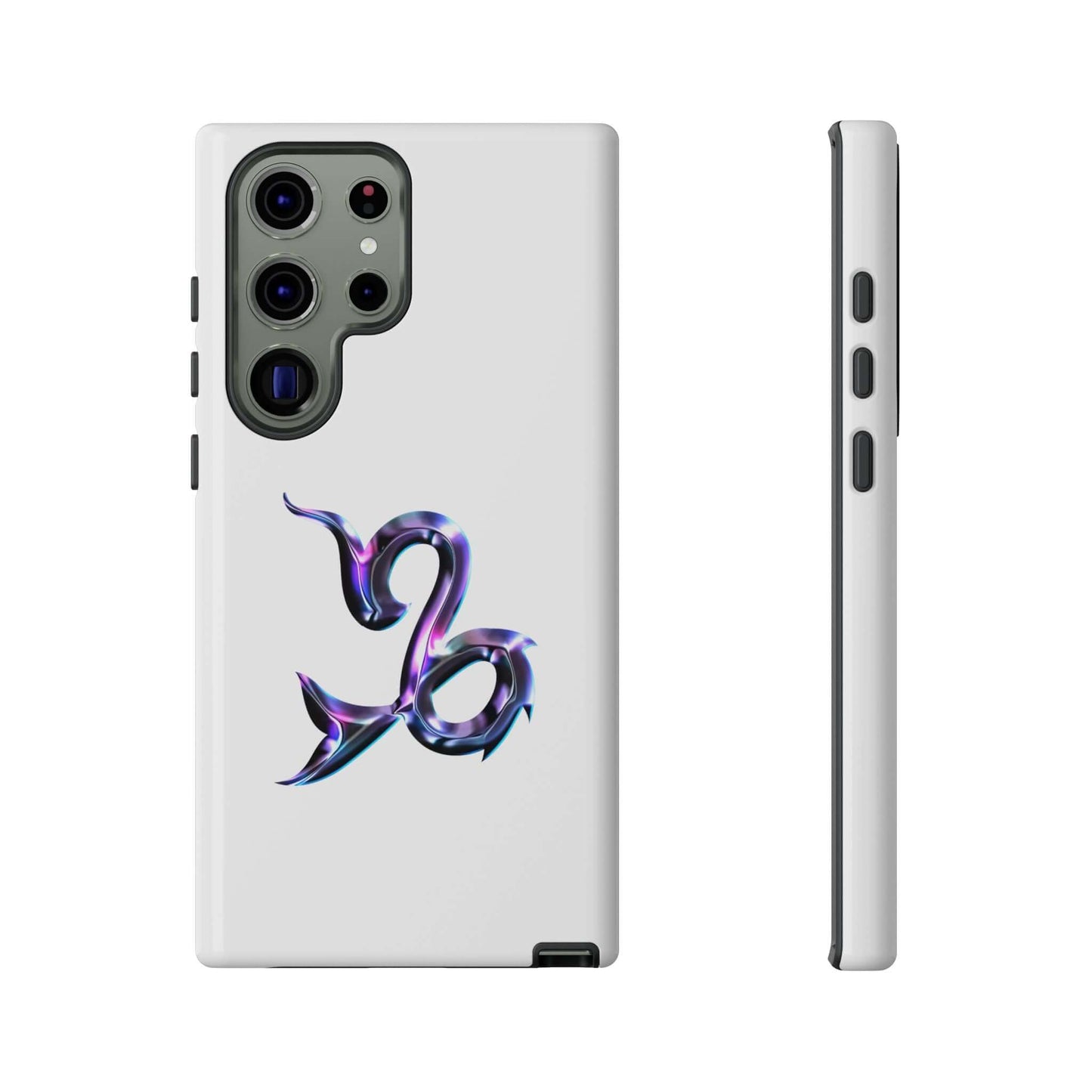 Personalized Zodiac phone case with vibrant Capricorn design, showcasing cosmic style and device protection.