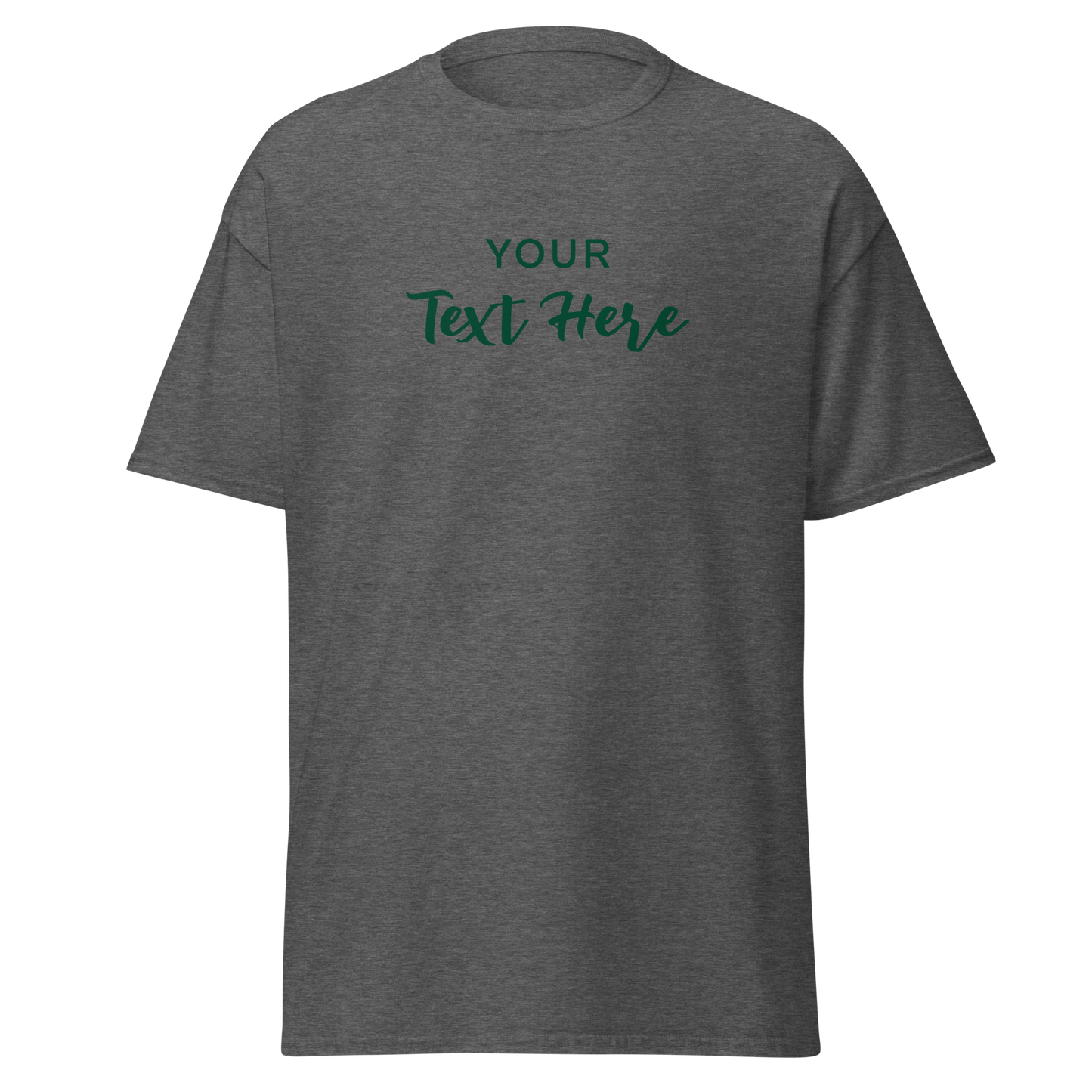 Freestyle Unisex T-Shirt β Upload Photos, Add Text & Emojis Your Way with customizable text design.