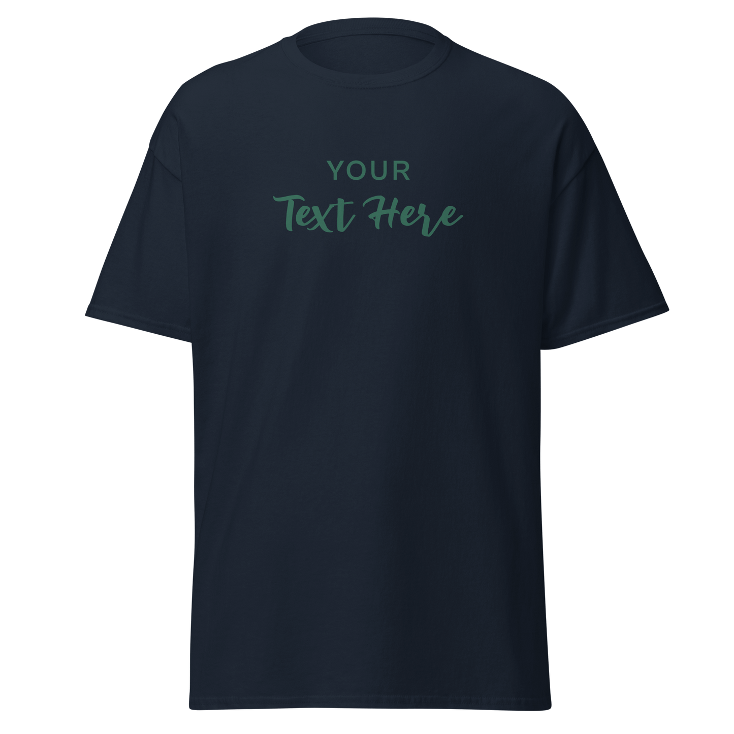Freestyle Unisex T-Shirt β Upload Photos, Add Text & Emojis Your Way with customizable text design.