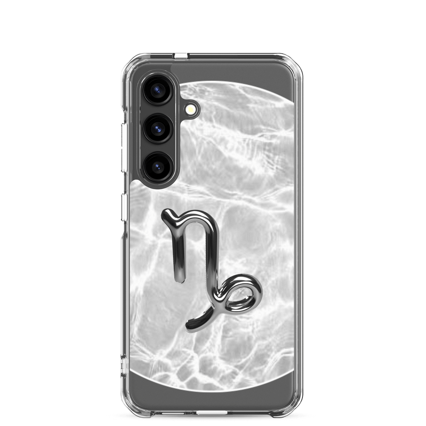 Capricorn Samsung phone case with Ripple Marble design, showcasing resilient protection and elegant style.