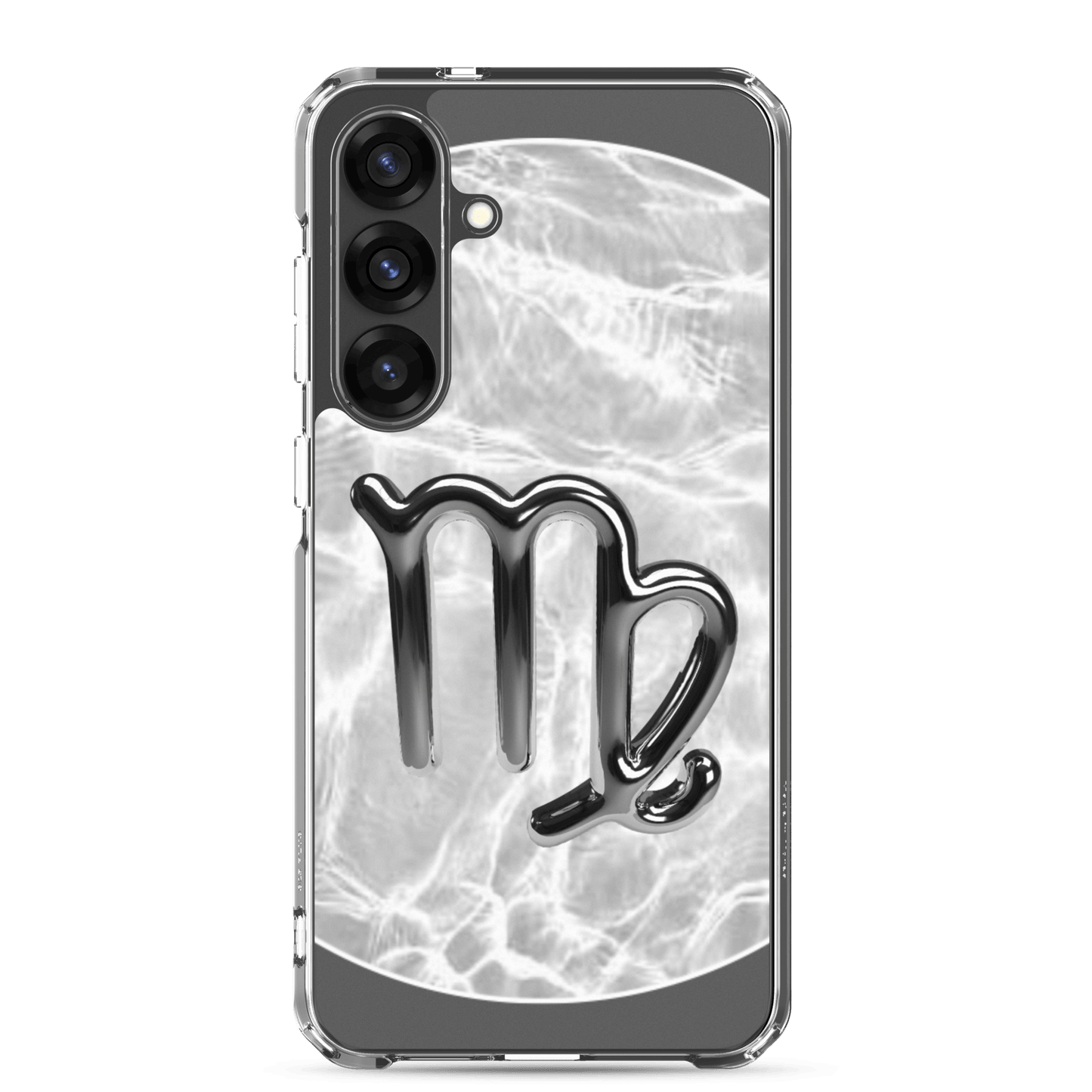 Zodiac Virgo Samsung Phone Case with Ripple Marble design, sleek polycarbonate protection for your phone.