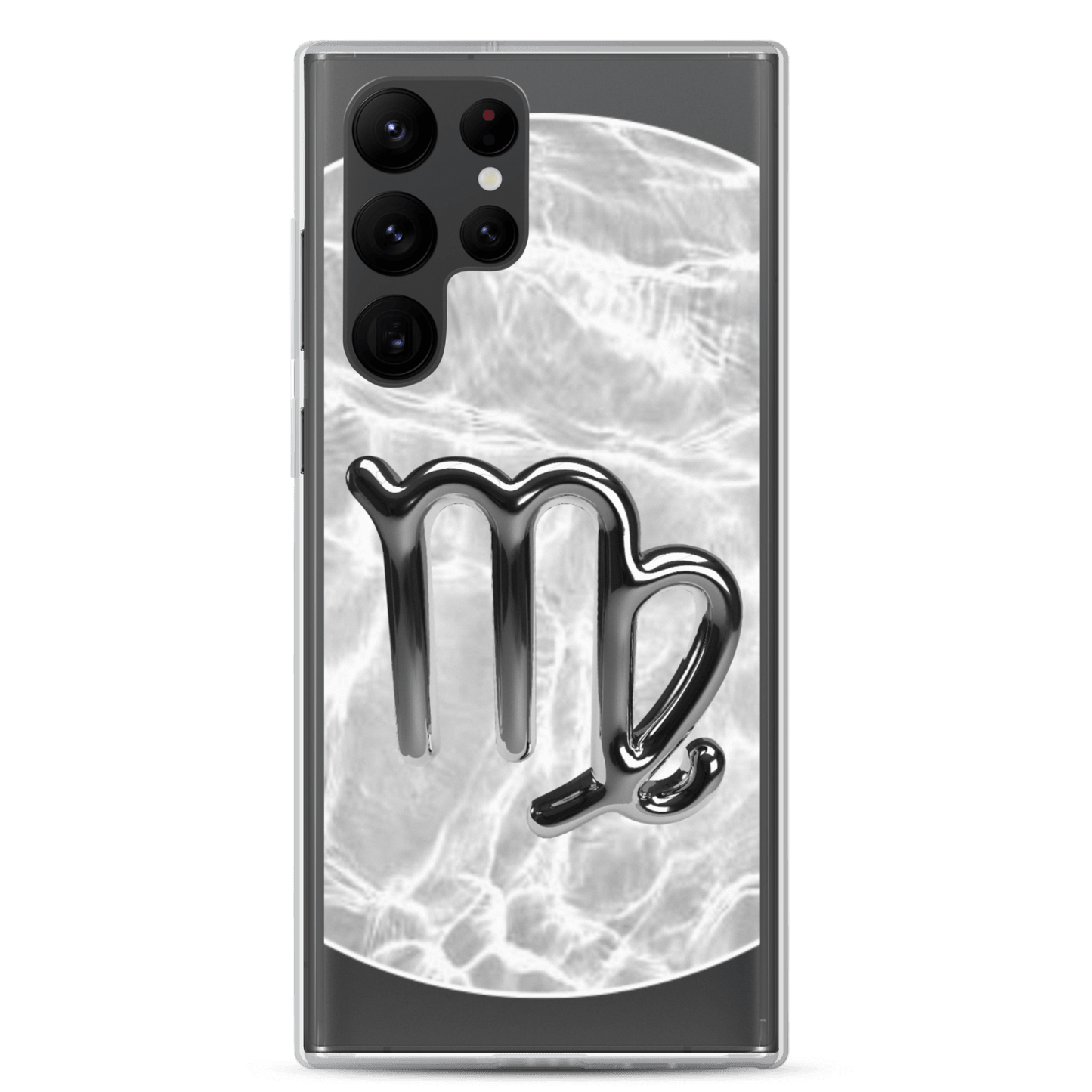Zodiac Virgo Samsung Phone Case with a Ripple Marble design, showcasing sophistication and protection for your device.