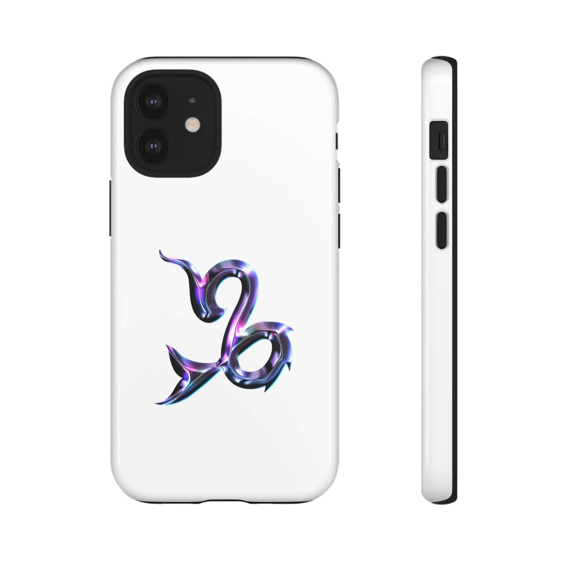 Personalized Zodiac phone case featuring a vibrant Capricorn design, designed for protection and style.