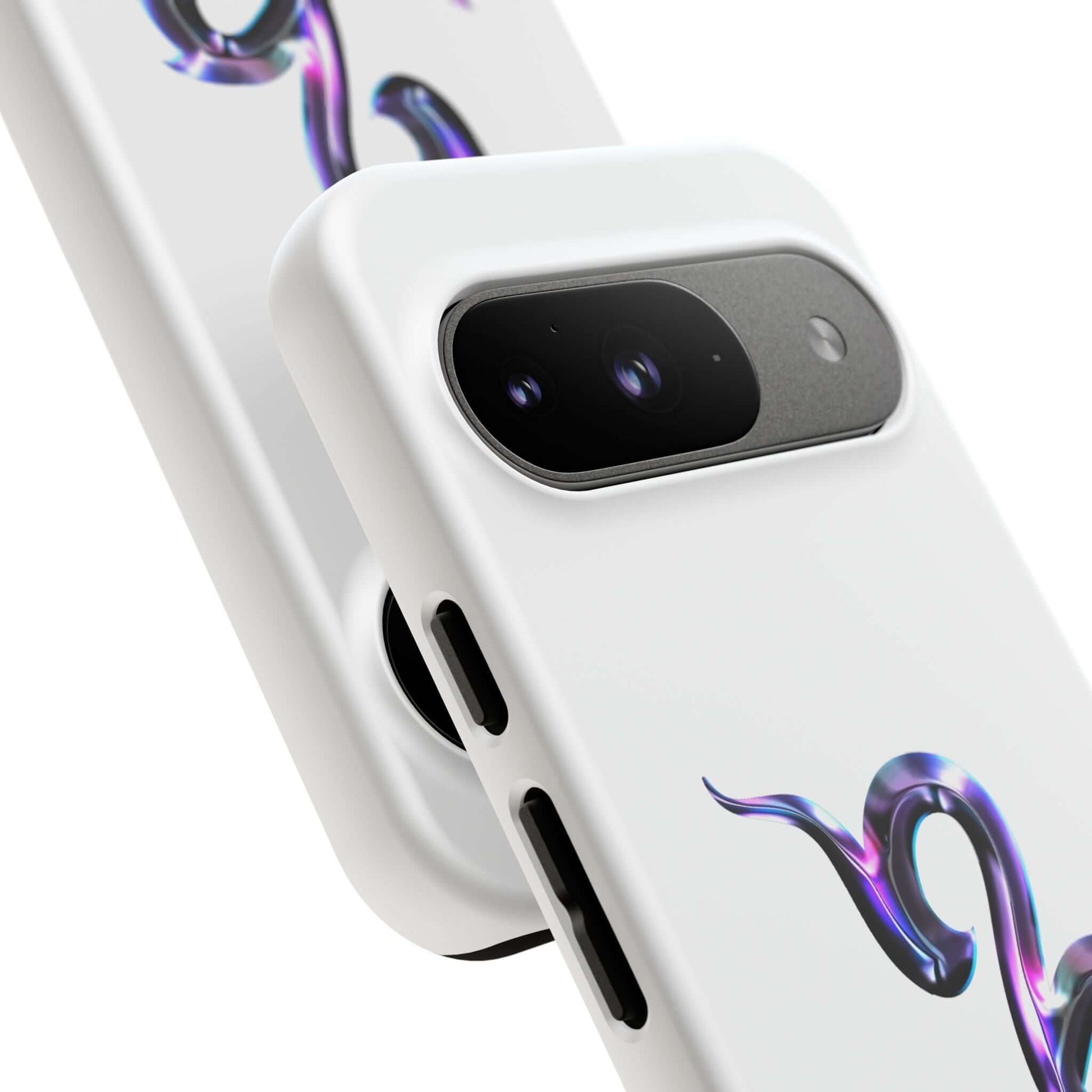 Durable personalized Zodiac phone case featuring a vibrant snake design, perfect for astrology enthusiasts.