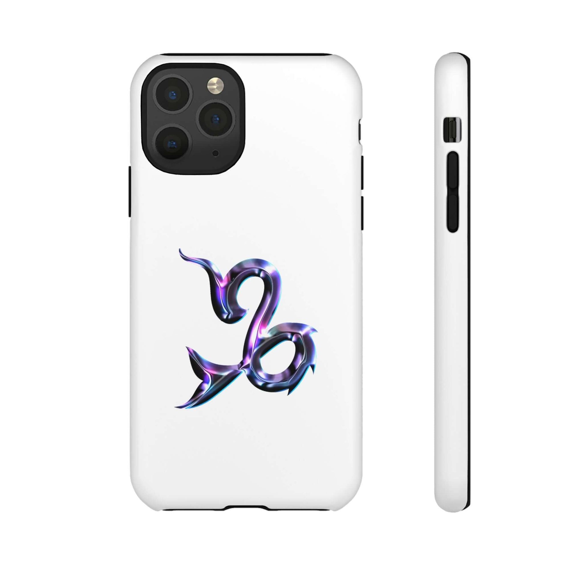 Personalized Capricorn Zodiac phone case featuring a vibrant multi-color design and durable wrap.