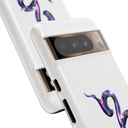 Stylish zodiac phone case featuring colorful snake design, perfect for astrology lovers and personalized style.