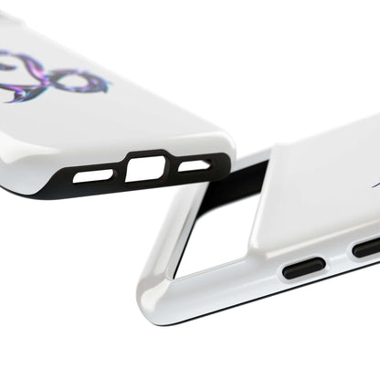 Close-up of a stylish personalized zodiac phone case with vibrant design, showcasing durable and protective features.