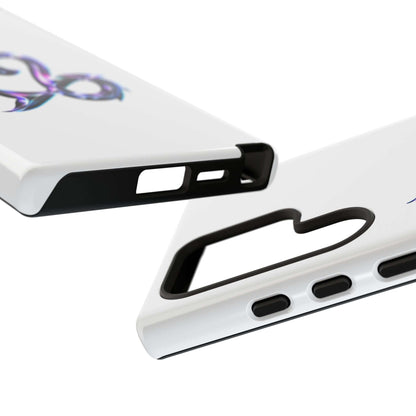 Close-up of a personalized Zodiac phone case showing vibrant design and protective features.