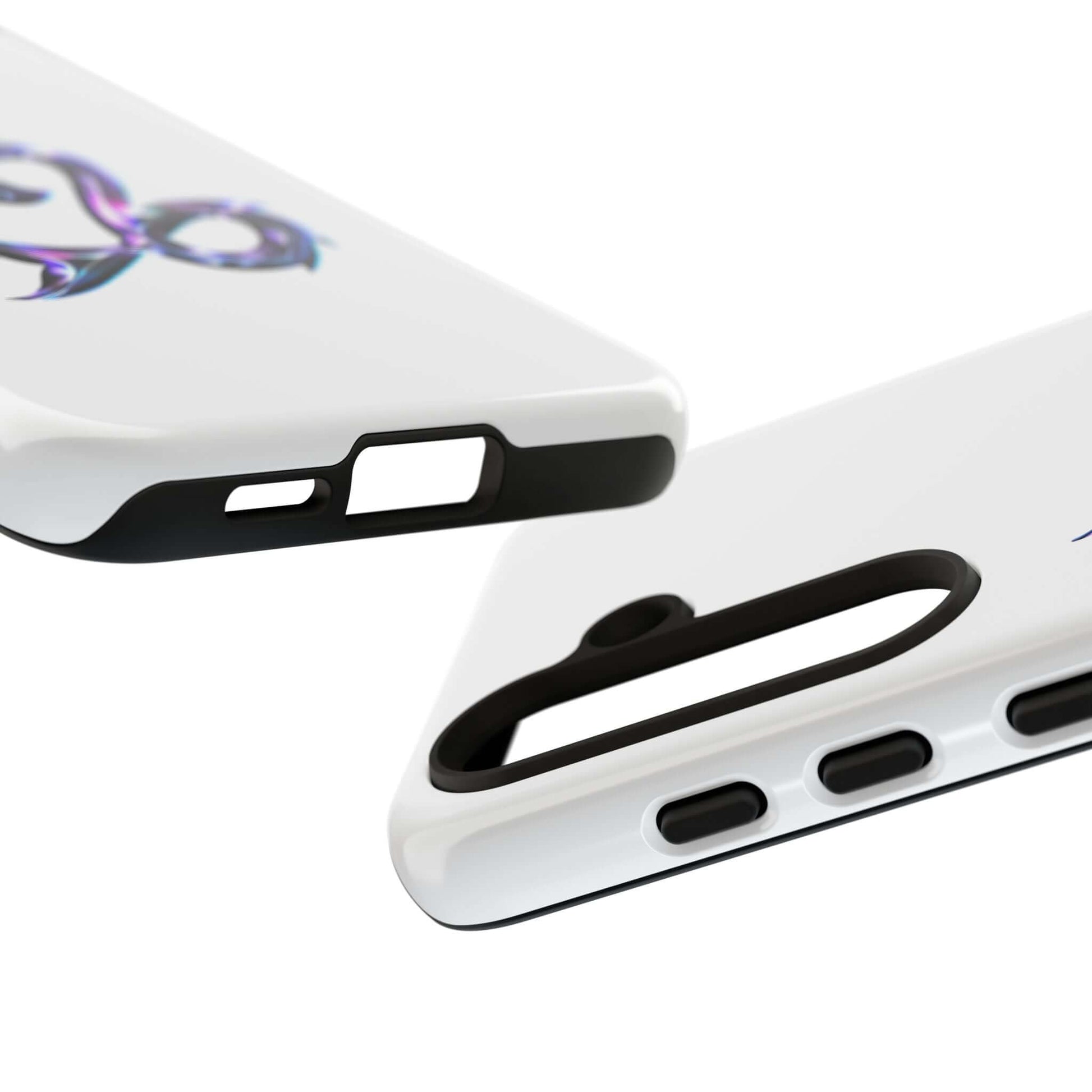 Close-up of a personalized Zodiac phone case showcasing vibrant design and durable quality.