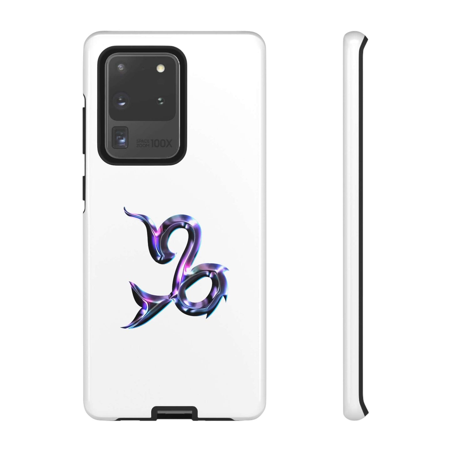 Personalized Zodiac phone case featuring a vibrant Capricorn design, perfect for astrology lovers.