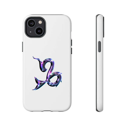 Personalized Zodiac Phone Case featuring a vibrant Capricorn design on a white background.