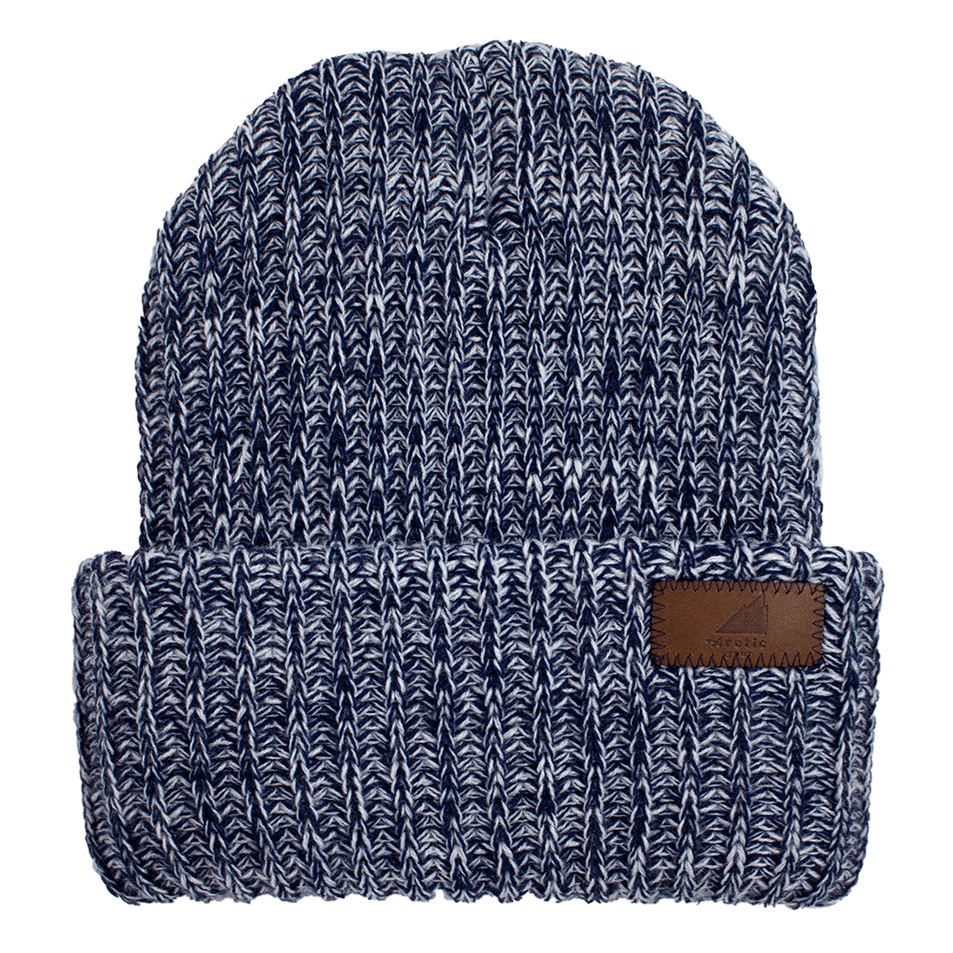 Adult Acrylic Ribbed Cuff Hat – Classic Warmth with Purpose in navy ribbed knit style.