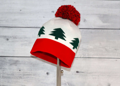 Child Specialty Hat (Ages 3–5) – Playful Warmth with Purpose with red and green design.