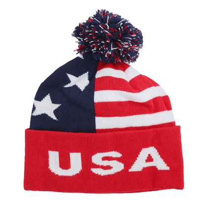 Child Specialty Hat (Ages 3–5) – Playful Warmth with Purpose, cozy winter hat with USA flag design.