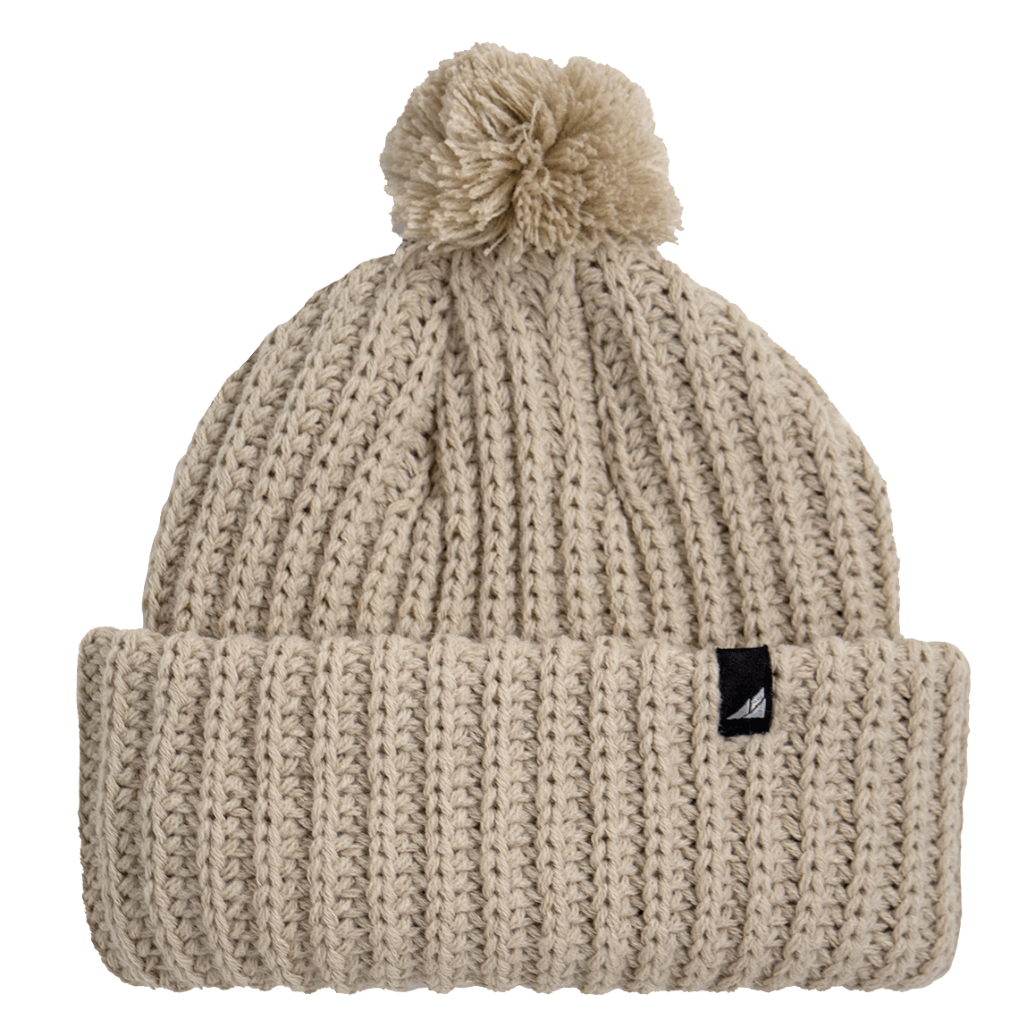Toddler Acrylic Ribbed Cuff with Pom Hat – Cozy & Purposeful, soft knit beanie with matching pom for winter adventures.