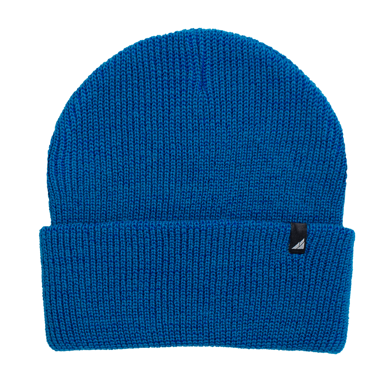 Adult Acrylic Cuff Hat – Soft Knit Beanie in vibrant blue color, showcasing soft knit texture and comfortable fit.