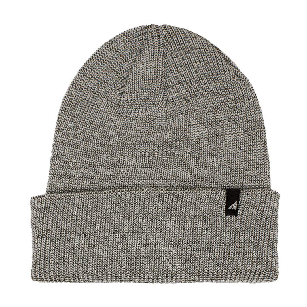 Adult Acrylic Cuff Hat – Soft Knit Beanie in gray with snug fit for warmth and comfort.