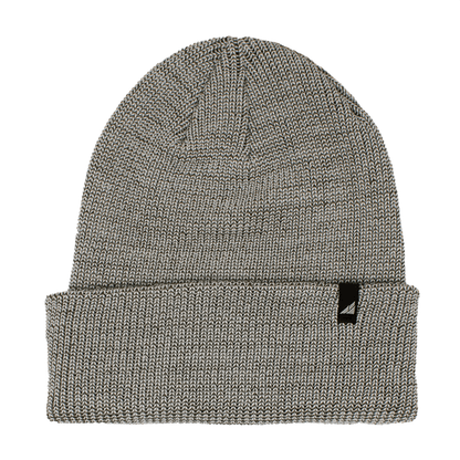 Adult Acrylic Cuff Hat – Soft Knit Beanie in gray with snug fit for warmth and comfort.