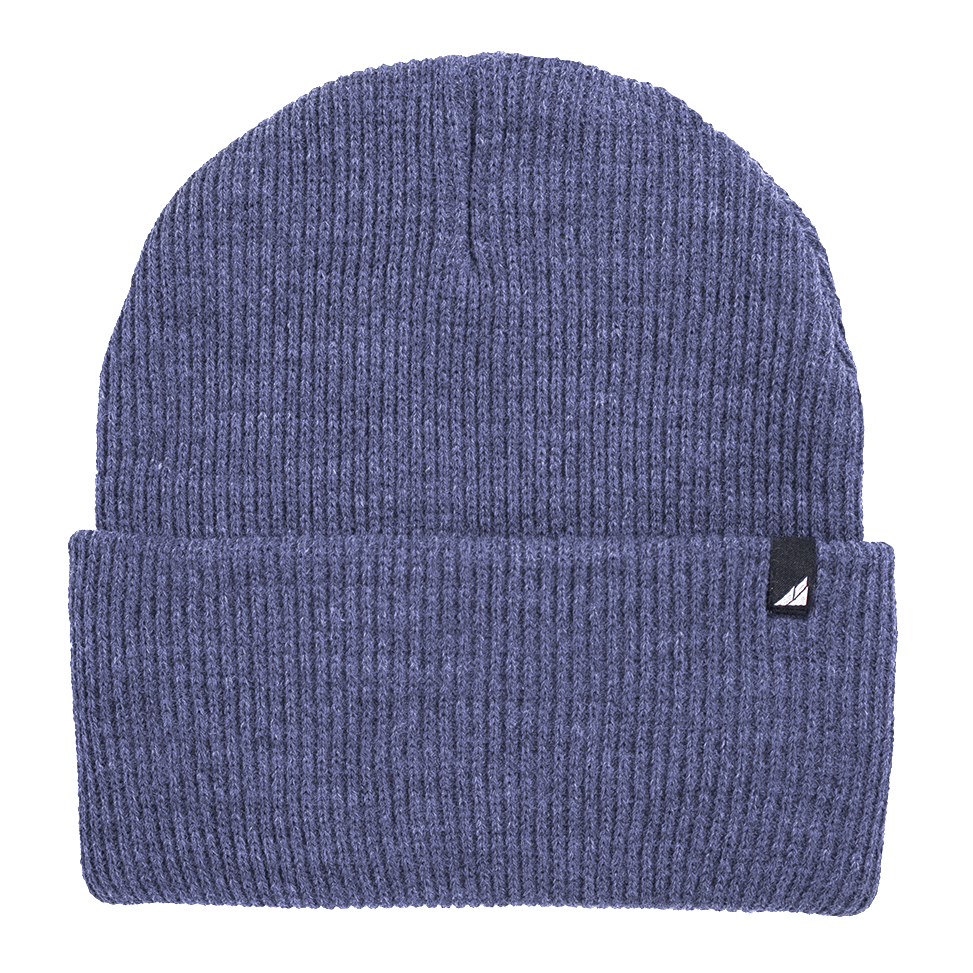 Adult Acrylic Cuff Hat – Soft Knit Beanie in soft purple ribbed knit design.
