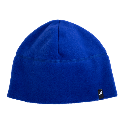 Adult Fleece Cap – Warm Stretch Beanie in bright blue, designed for warmth and comfort in cold weather.
