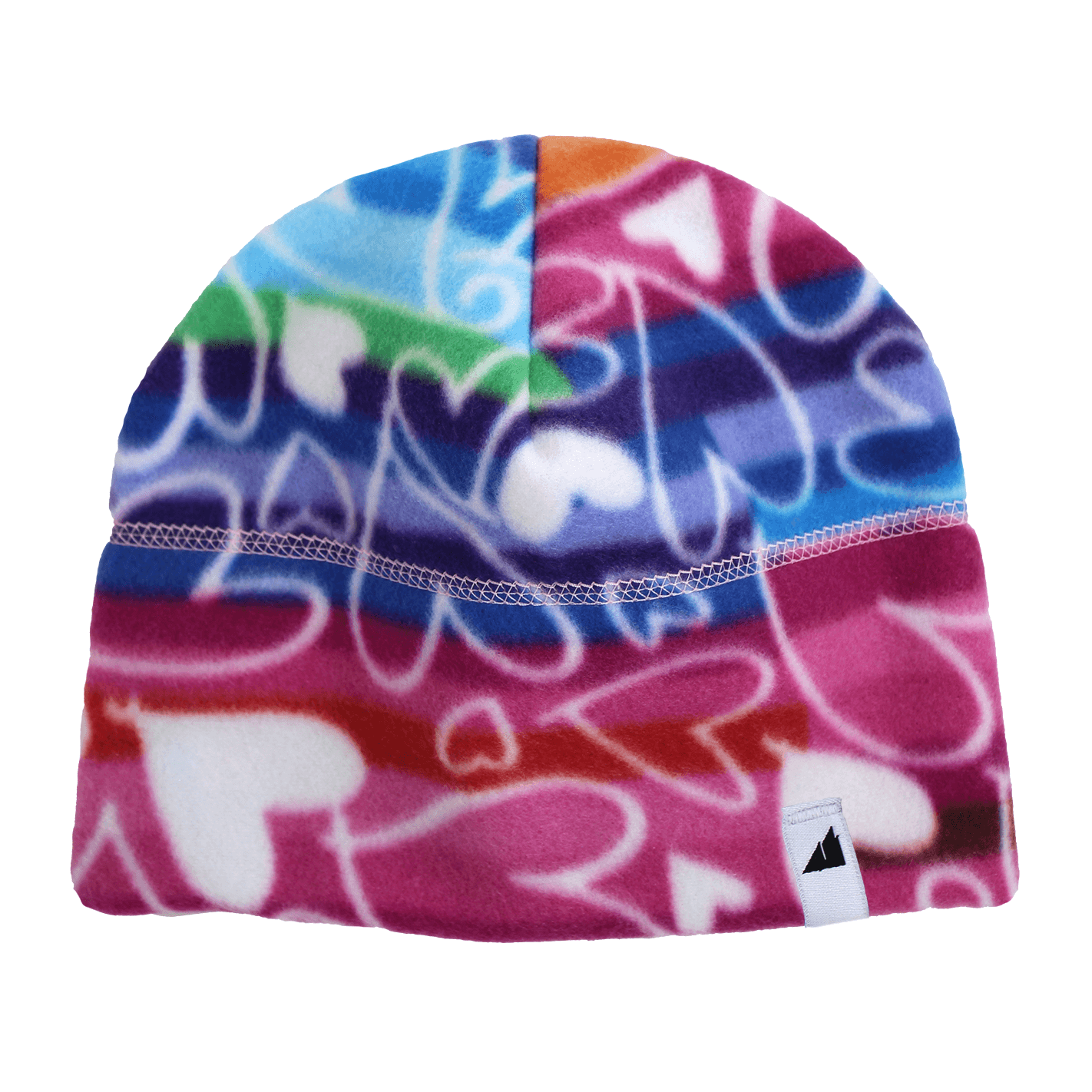 Adult Fleece Cap – Warm Stretch Beanie in vibrant colorful fleece design, perfect for winter warmth and comfort.