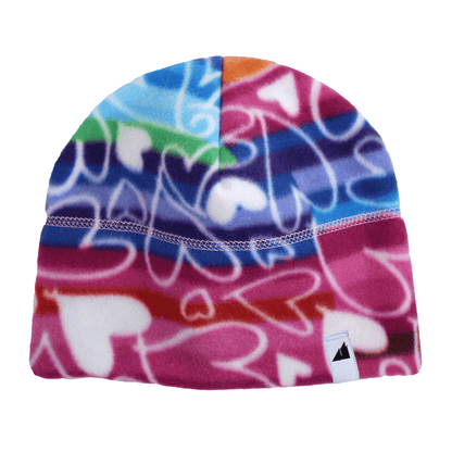 Adult Fleece Cap – Warm Stretch Beanie in vibrant colorful fleece design, perfect for winter warmth and comfort.