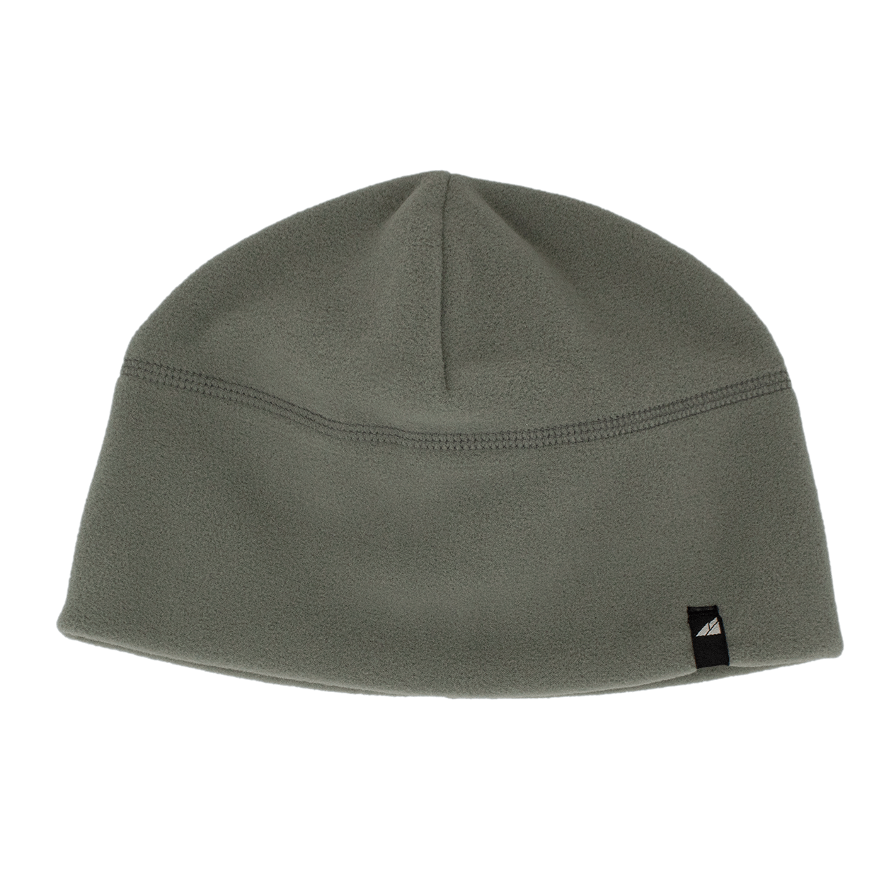 Adult Fleece Cap – Warm Stretch Beanie in light gray fleece, perfect for cold weather and comfortable wear.