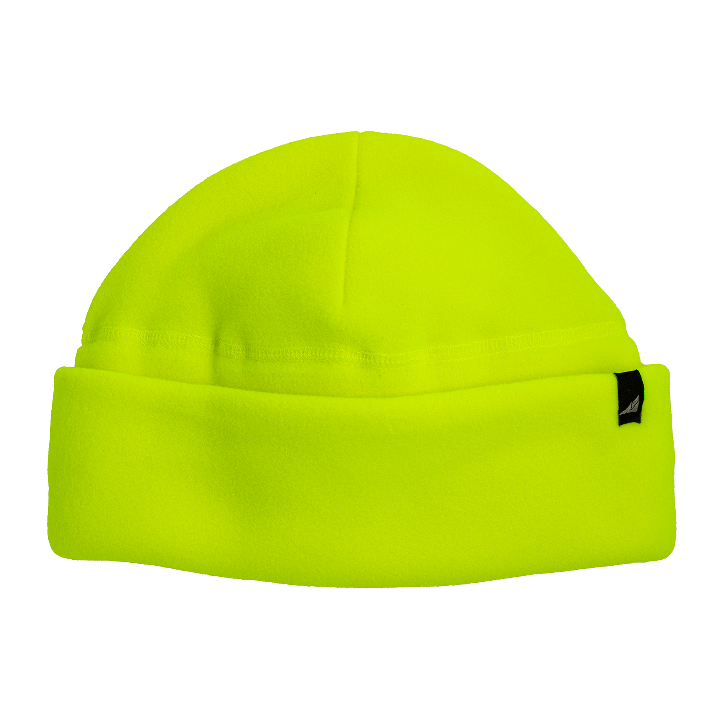 Adult Fleece Cap – Warm Stretch Beanie in bright yellow fleece, perfect for cold-weather protection and comfort.