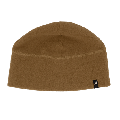 Adult Fleece Cap – Warm Stretch Beanie in tan, perfect for cold weather and everyday use.