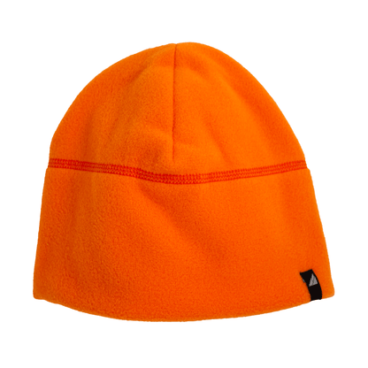 Adult Fleece Cap – Warm Stretch Beanie in bright orange, perfect for warmth and comfort in cold weather.