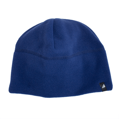 Adult Fleece Cap – Warm Stretch Beanie in navy blue, lightweight and insulating for cold weather.