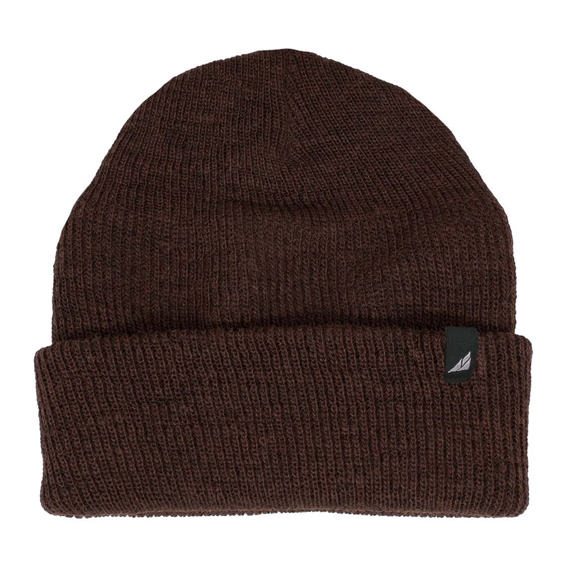 Adult Versatile Wool Watch Cap – Flexible Fit Winter Beanie in dark brown color, perfect for cold weather and outdoor activities.