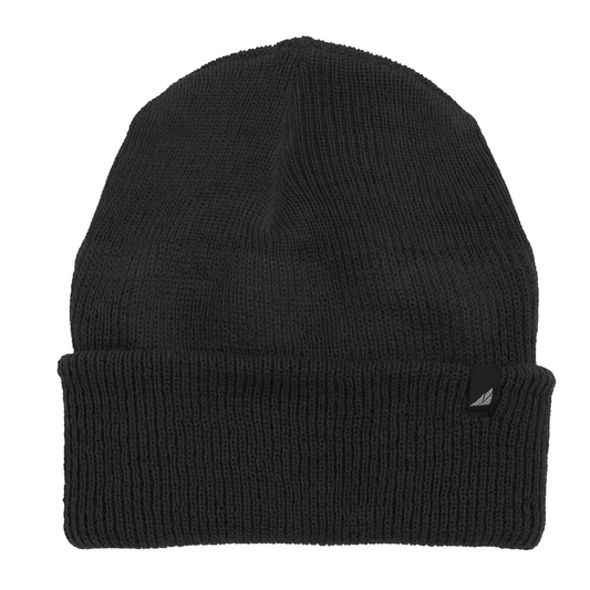 Adult Versatile Wool Watch Cap – Flexible Fit Winter Beanie in black color best for winter adventures and outdoor work.