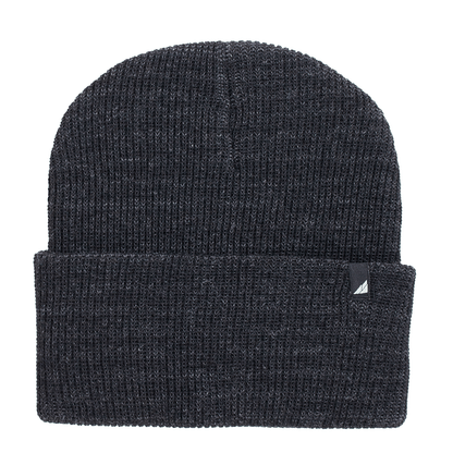Child Acrylic Cuff Hat – Soft Knit Beanie for Kids in dark gray, designed for warmth and comfort.