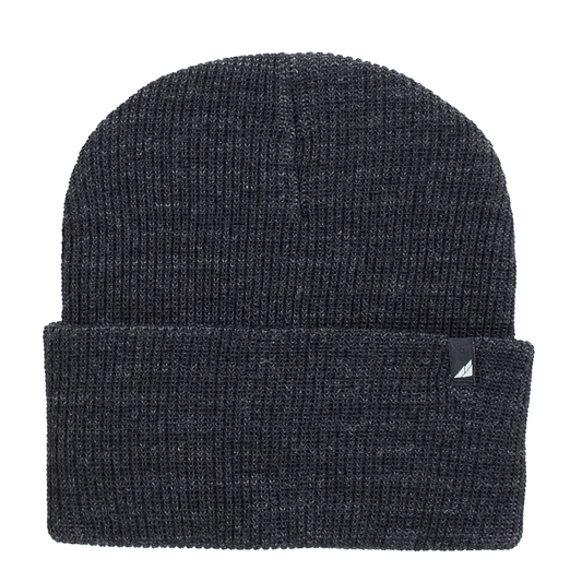 Child Acrylic Cuff Hat – Soft Knit Beanie for Kids in dark gray, designed for warmth and comfort.