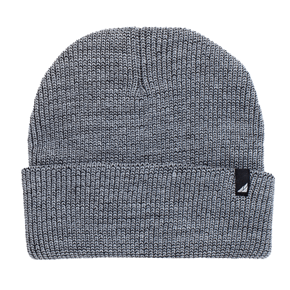 Child Acrylic Cuff Hat – Soft Knit Beanie for Kids in gray, perfect for keeping kids warm during winter adventures.