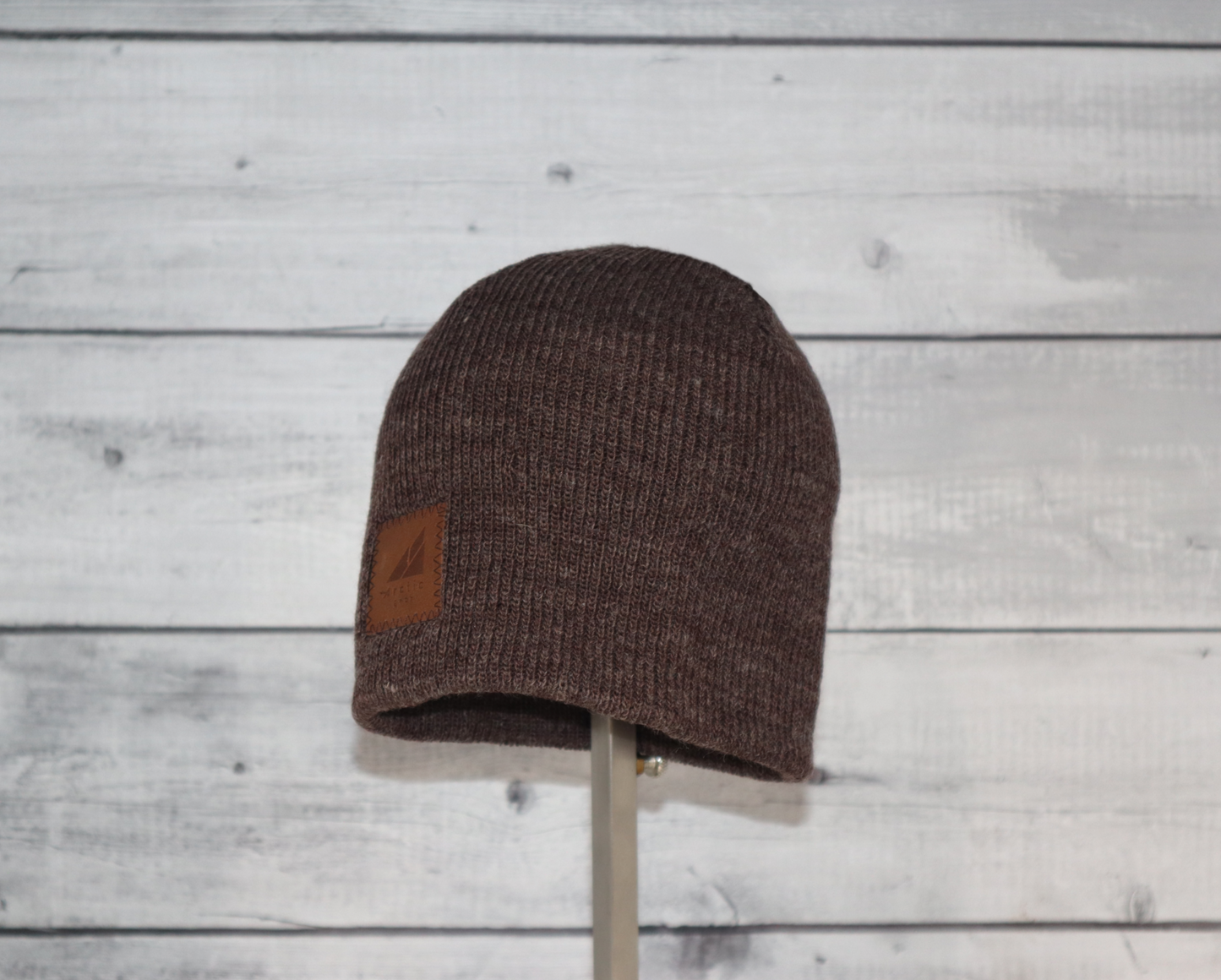 Child Acrylic Wool Beanie – Soft Winter Hat for Kids in brown, perfect for keeping kids warm during winter adventures.