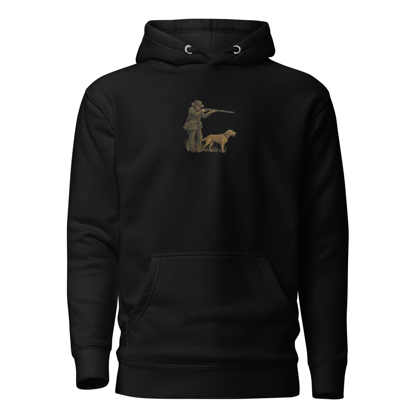 Embroidered Hunter Hoodie – Rugged Warmth for Outdoorsmen