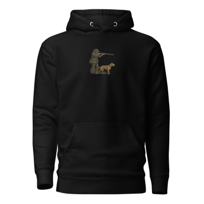 Embroidered Hunter Hoodie – Rugged Warmth for Outdoorsmen