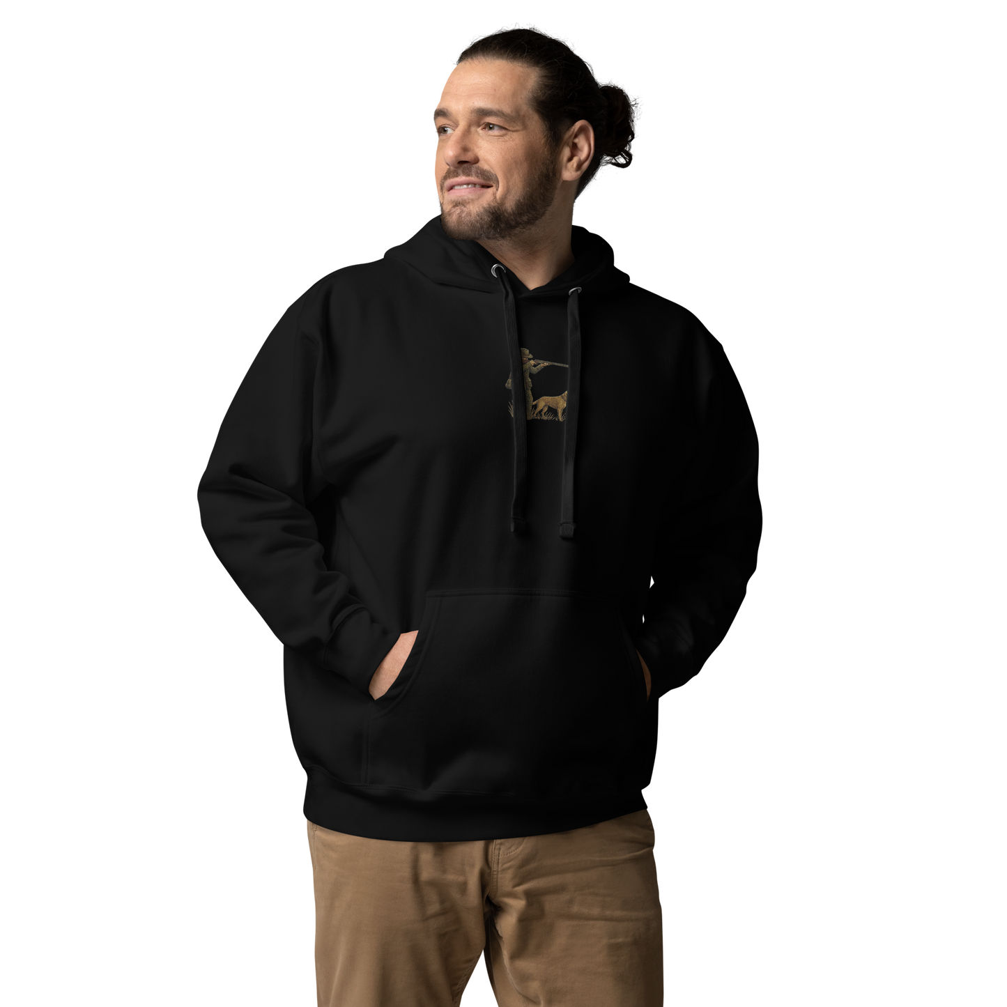 Embroidered Hunter Hoodie – Rugged Warmth for Outdoorsmen