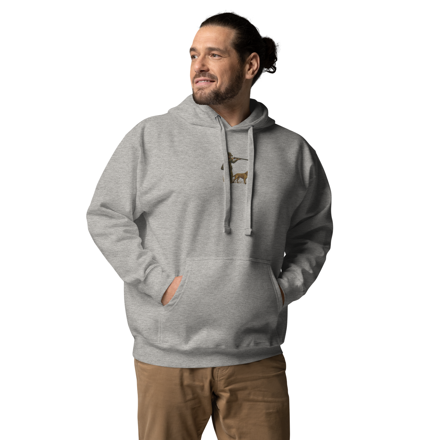 Embroidered Hunter Hoodie – Rugged Warmth for Outdoorsmen